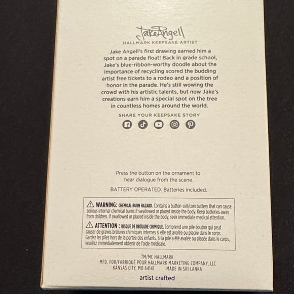 Elf with Raccoon Ornament, 2024 Hallmark Keepsake - Green and Gray (NWT) - Picture 5 of 7